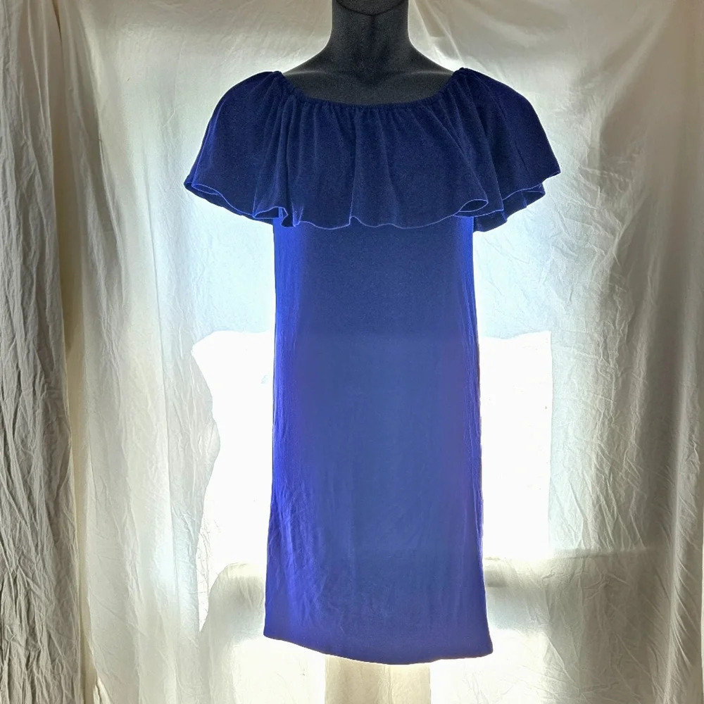 Pretty Blue Ruffle Dress NWT - Picture 2 of 10